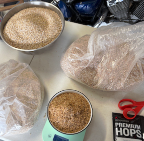 brewing ingredients on a table
