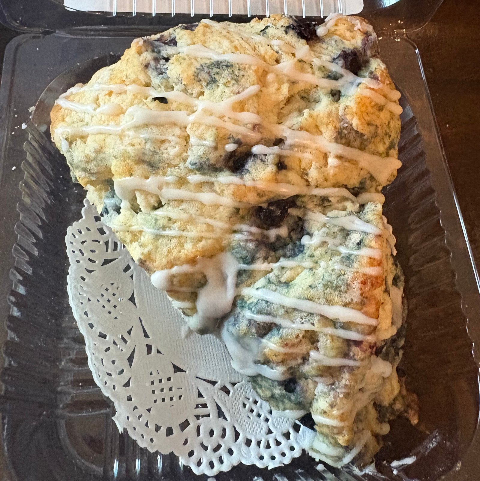 a blueberry scone